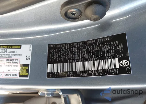 2024 Toyota Corolla Le from USA, damaged, VIN 5YFB4MDE7RP116924